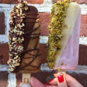 2 Gluten-free gelatos on a stick from Stickhouse Gelato